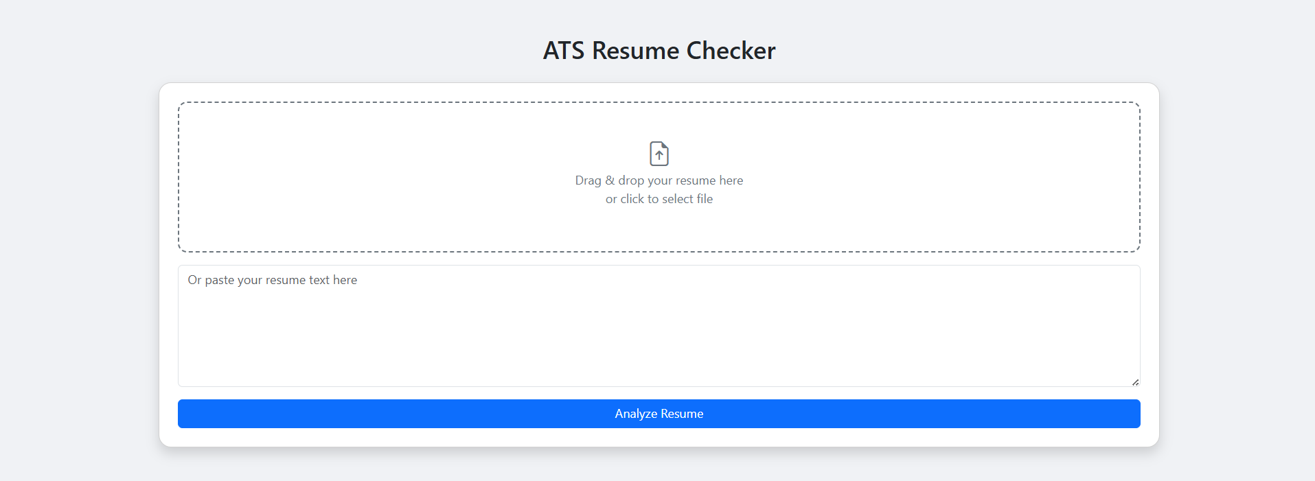 Resume Tool Preview